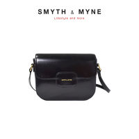 SMYTH &amp; MYNE กระเป๋าสะพายข้างหนังเงาทรงเหลี่ยม รุ่น KYLEY - สี Black