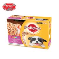 ? { ส่งฟรี } ?  Pedigree Pouch Multipack Puppy เพดดิกรี เพาซ์ มัลติแพ็ค ลูกสุนัข ไก่ชิ้น 130G  บริการเก็บเงินปลายทาง