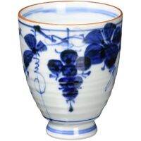 Hot water only fashion: grape (one side) teacup (Yuno)/Arita -yaki JAPANESE CUP PORCELAIN/SIZE (cm) φ7.6x9/No: 360629TH