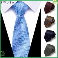 EWUSA 7.5 cm ลายดอกไม้ Paisley เนคไทสำหรับผู้ชาย การออกแบบใหม่ล่าสุด คลาสสิกแบบคลาสสิก Cravat แฟชั่นสำหรับผู้หญิง ธุรกิจสำหรับธุรกิจ อุปกรณ์เสริมเสื้อ สำหรับผู้ชาย