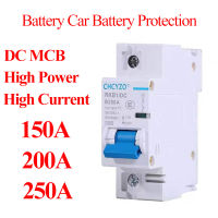 RISIN 1ขั้ว2ขั้ว DC MCB 12V 24V 100V รถยนต์ไฟฟ้าเบรกเกอร์แบตเตอรี่63A ราง DIN ตัวป้องกันแบตเตอรี่35Mm พร้อมส่ง