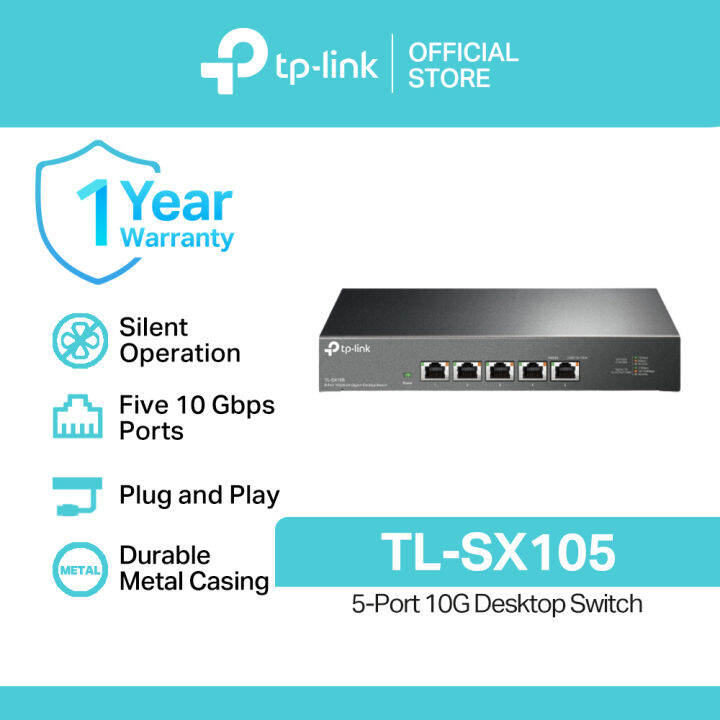 TP- Link TL-SX105 5-Port 10G Desktop Switch | TP-LINK | TPLINK | tp ...