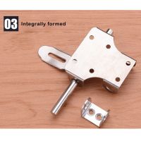 【LZ】☽  Stainless Steel Door Lock Bolt Latch Home Slide Barrel Spare Part 6