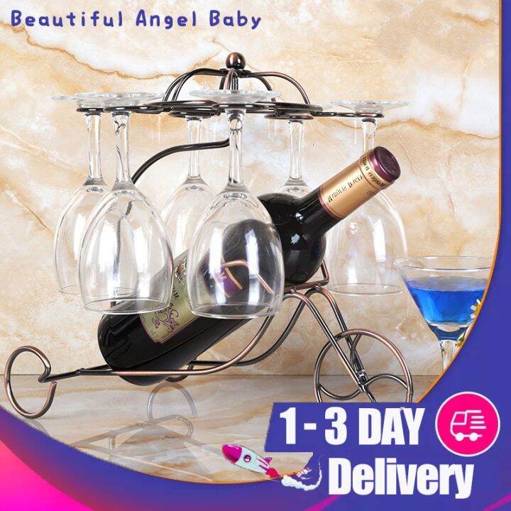 Red Wine Bottle Holder Creative Wine Bottle Rack Organizer Hanging