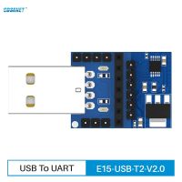 ❄♗ 2pc/lot USB UART CP2102 E15-USB-T2 CDSENET UART USB to TTL 3.3V 5V Wireless Test Board Adapter For RF Serial Module