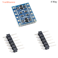 TrailB คอนเวอร์เตอร์วัดระดับลอจิก I2C 4ช่องสัญญาณโมดูลทิศทางคู่3.3V-5V 5V ถึง3.3V ชิ้นส่วนอิเล็กทรอนิกส์