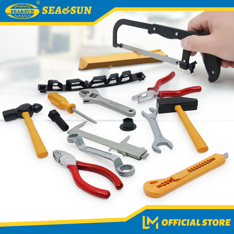 32PCS Plastic Simulation Repair Tool Kit for Boy Kid Children Toy Set Funny Gift 
