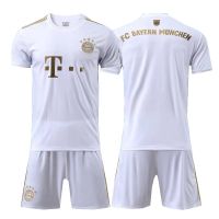 Top-quality 2022-2023 Bayern Away White Jersey Set Men Adults Football Jersey KitSoccer Jersey with Pant Full Suit Size: S-2XL