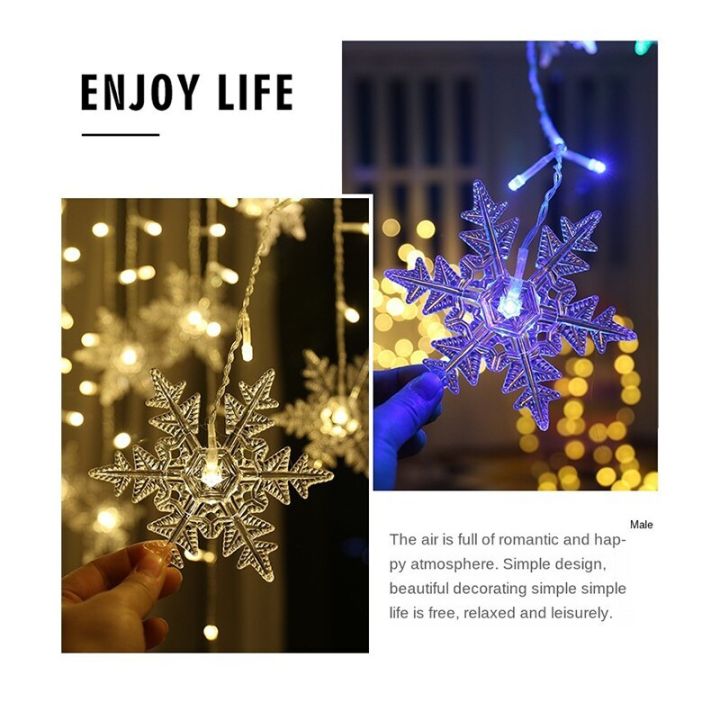 3meter-led-snowflake-lights-christmas-lights-outdoor-decoration-hanging-curtain-star-string-lights-party-garden-eaves-decoration