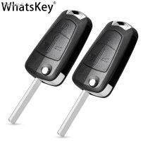 WhatsKey Flip Key Shell per Vauxhall Opel Astra J Corsa D Insignia Vectra C Zafira 2 BNT custodia per chiave remota sostituzione lama non tagliata