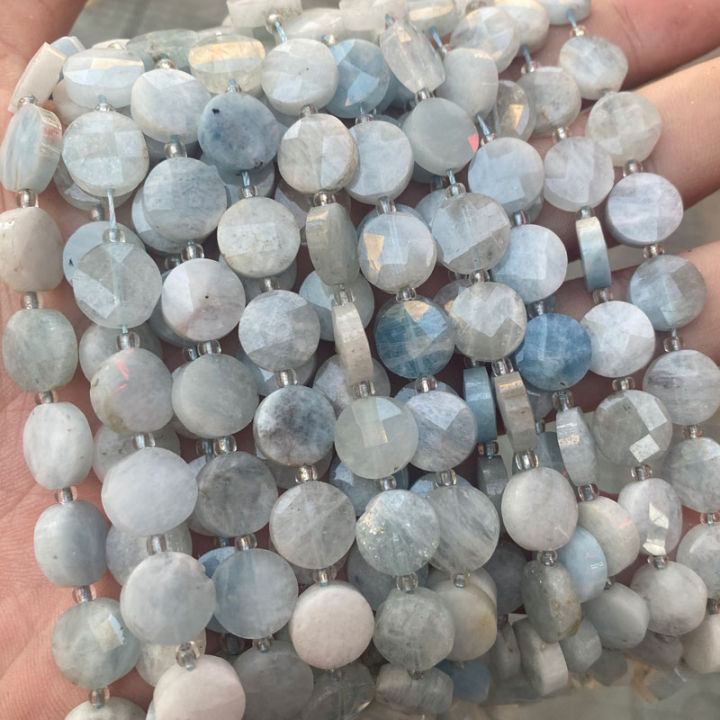 new-arrival-natural-stone-faceted-flat-round-blue-aquamarine-beads-loose-gemstone-beads-diy-bracelet-necklace-for-jewelry-making