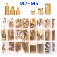 M2 M2.5 M3 M4 M5 Hex Brass Standoff Male Female Thread Pillar Spacer with Stainless Steel Pan Head Screw Hex Nut PCB Motherboard Nails Screws Fastener