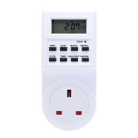 【Stylish】 EU UK FR BR Plug Digital Smart Home Programmable Electric Wall Plug Power Socket Timer Switch Socket นาฬิกา220V 110V AC