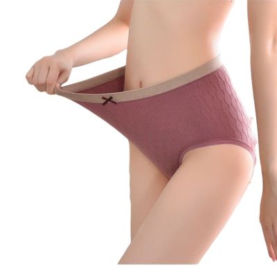 【Ready Stock】Plus Size Panty Mid Waist Cotton Women Underwear Cherish Panty Cherish Panties