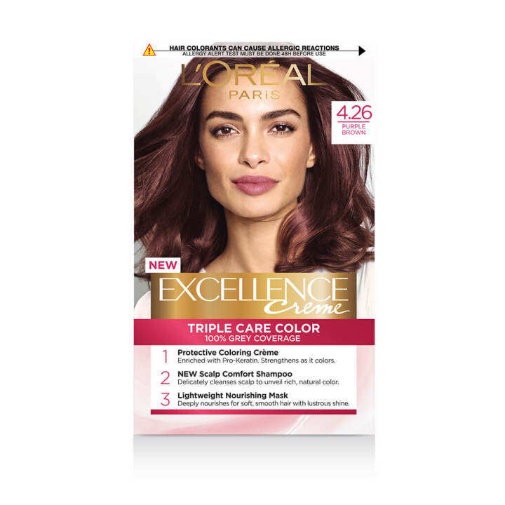 LOréal Loreal Paris Excellence Creme Hair Color Cream [ 4.26 ]PURPLE ...