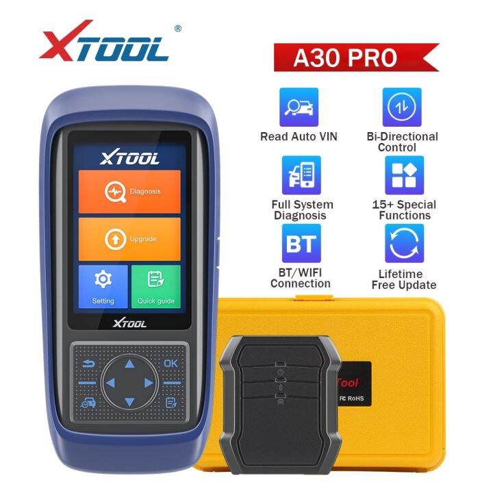 XTOOL A30PRO Newest OBD2 Car Diagnostic Tool Code Read Scanner With 15 ...