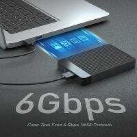 GUDGA SSD Case 2.5 Sata To Usb 3 0 Slim Mobile แบบพกพาภายนอก Enclosure 6Gbps Hard Drive Enclosure สำหรับ2.5 Hdd แล็ปท็อปเดสก์ท็อป