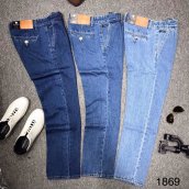 [freeship] Quần jeans nam túi chéo ROCK STAR, quần jeans trung niên ống xuông rộng vải dày màu đẹp và bền