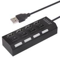 4 port usb 2.0 hub Multi USB 2.0 Splitter 480 Mbps High Speed with Switch USB Hubs