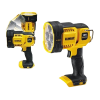 DEWALT ไฟฉายไร้สาย LED  รุ่น DCL043N-KR ( เฉพาะตัวเครื่อง ) DEWALT ไฟฉายไร้สาย รุ่น DCL043N-K