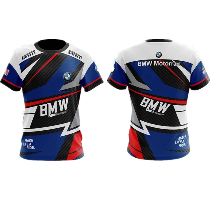 2022 NEW 3D print men's Tshirt BMW Evo stripe Sublimation / Baju BMW ...