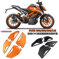 สำหรับ KTM DUKE 390 250 200 125 DUKE390 18-20อุปกรณ์เสริมรถจักรยานยนต์ที่วางเท้าแผ่นชุดหน้าหลังอุปกรณ์ปกป้องป้องกัน