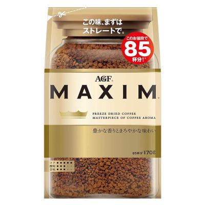 🟡 AGF Maxim Aroma Select coffee 170g | แม็กซิม กาแฟอโรม่าซีเล็ค ชนิดถุง - สีทอง