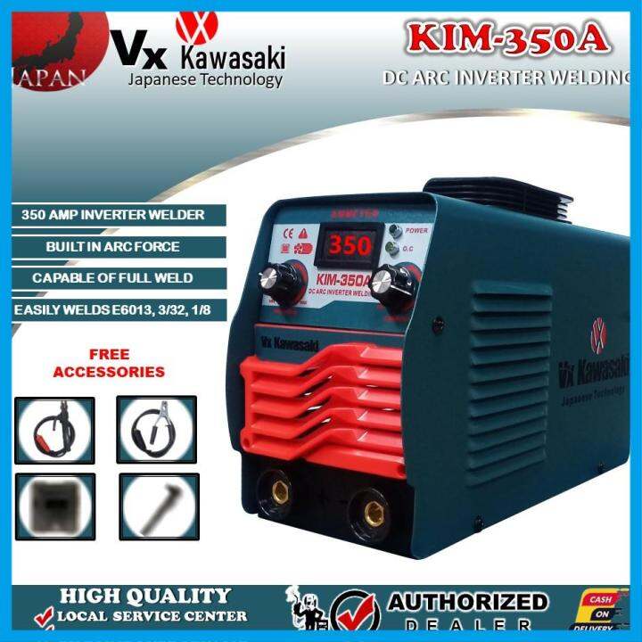 VX KAWASAKI Inverter Portable Welding Machine KIM350A 350 AMP with ARC FORCE, LED DSIPLAY
