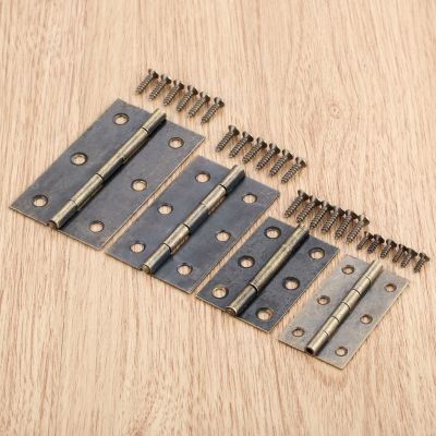 【CC】❦✱  2Pcs Cabinet Antique Hinge Drawer Door Butt Jewelry Wood Hinges