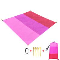 【cw】 2x2.1m Waterproof Pocket Beach Blanket Folding Camping Mat Mattress Portable Lightweight Mat Outdoor Picnic Mat Sand Beach Mat