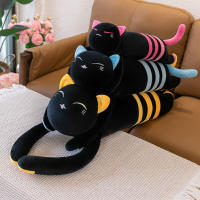 Plush Toy Long Black Cat Doll Cat Pillow For Girls Sleeping Doll Sleep Hug Sleeping Doll