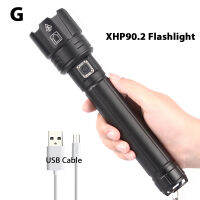 Super Powerful XHP90 LED Flashlights Zoom Torch XHP70 USB Rechargeable Lantern Waterproof Lamp Use 1865026650 Camping Outerdoor