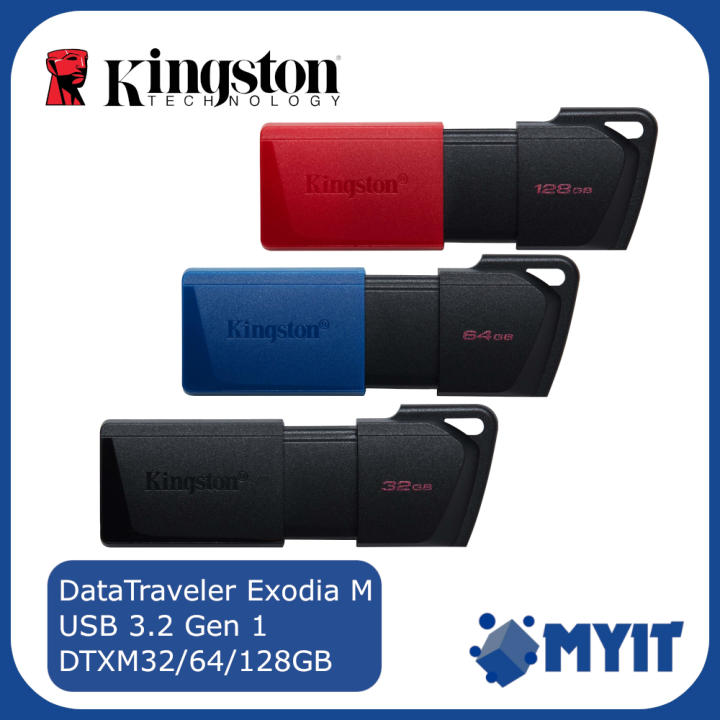 Kingston DataTraveler DT Exodia M USB 3.2 Gen 1 Flash Drive 32GB 64GB ...