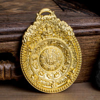 Brand New Original S999เงินทอง Jiugong Bagua ยี่ห้อทิเบตพุทธเอวยี่ห้อ Amulet จี้พระพุทธรูปทิเบตเนปาล