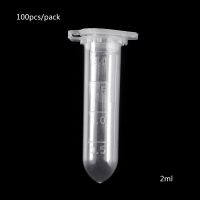 【CW】✌℗  2ml Lab Vials Test Centrifuge Tubes for Student School Pack of J60A