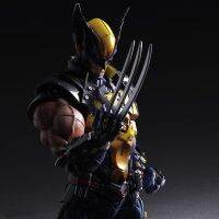 PLAY ARTS 26Cm X-MEN โมเดลตุ๊กตาโมเดลวูฟเวอรีนของเล่นตุ๊กตาขยับได้ของขวัญคริสต์มาสสร้างสรรค์ชั้นวางของเอนกประสงค์สำหรับครอบครัว