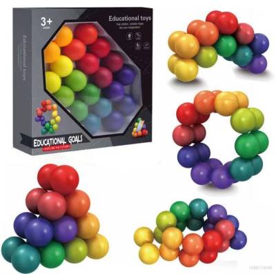 12PCS/box 3D puzzel balls Puzzle variety relief ball cultivate spatial imagination and creativity educational toys