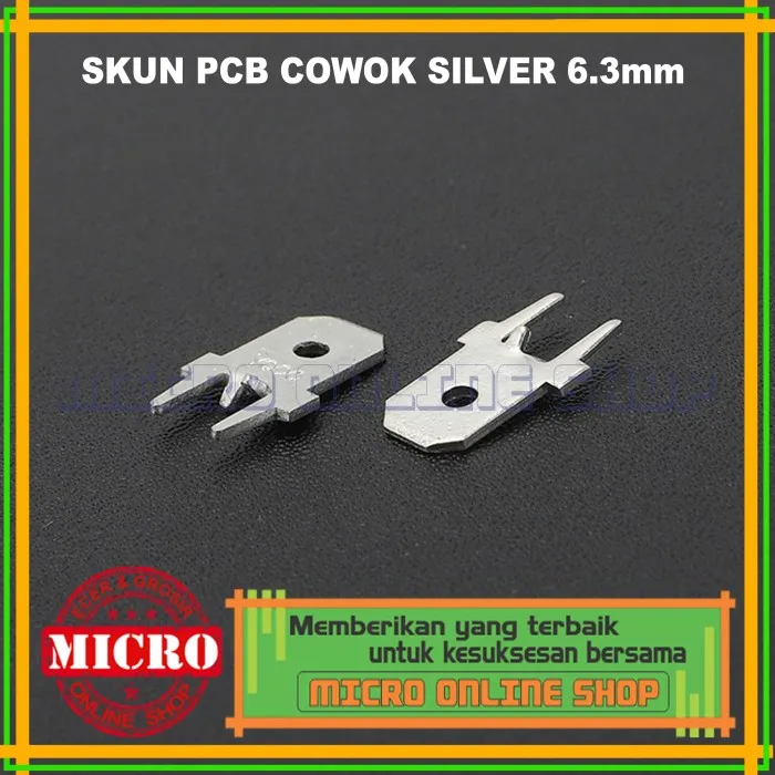 Paket Pcs Skun Kabel Gepeng Cowok Pcb Mm Skun Pcb Soket Kabel