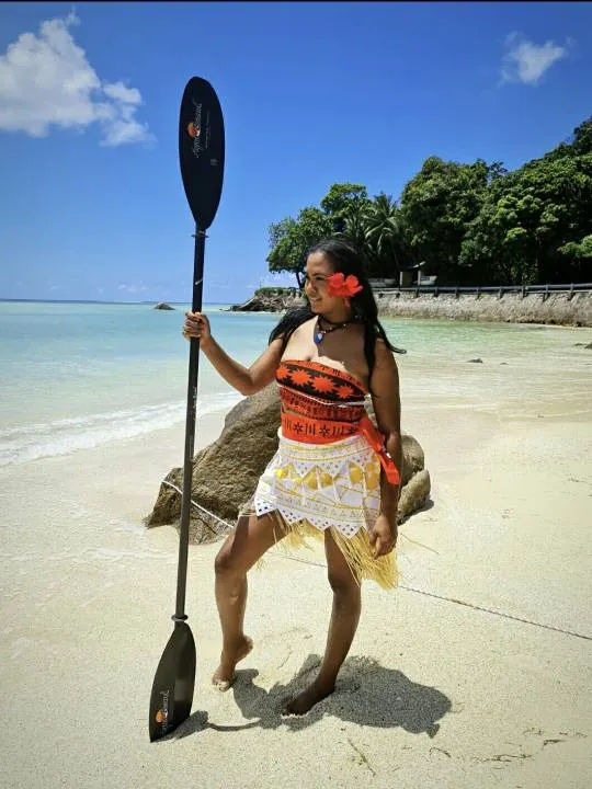 Moana das meninas vestir fantasias, roupas extravagantes para bebê, vestido  de praia, acessórios cosplay, verão