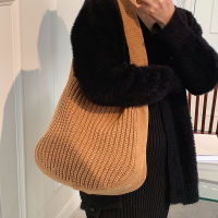 Womens Tote Bag Female Shoulder Large Capacity Designer Handbags Autumn Winter New Knitting Shopping Handle Women Shopper Bags