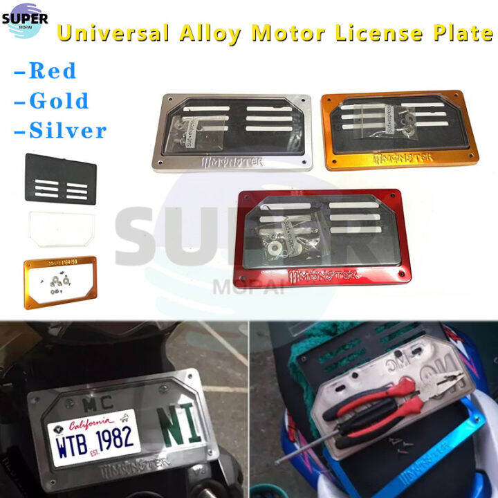 UNIVERSAL ALLOY MOTOR LISCENSE PLATE NUMBER FRAME Lazada PH