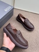 Original Ecco outdoors Casual Flat Shoes Genuine leather womens shoes AY665024