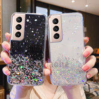 เคสโทรศัพท์พร้อมส่งสำหรับ Samsung Galaxy S23 FE S23FE S21FE กากเพชรเป็นดาวปกหลังใสซิลิโคน TPU อ่อน