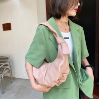 Korean Fashion Women Cloud Baguette Handbag Shoulder Dumplings Bag