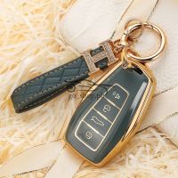 Geely Okavango Coolray Azkarra Emgrand TPU Car Remote Key Case Cover Holder Shell For Geely Coolray 4 Buttons Keychain