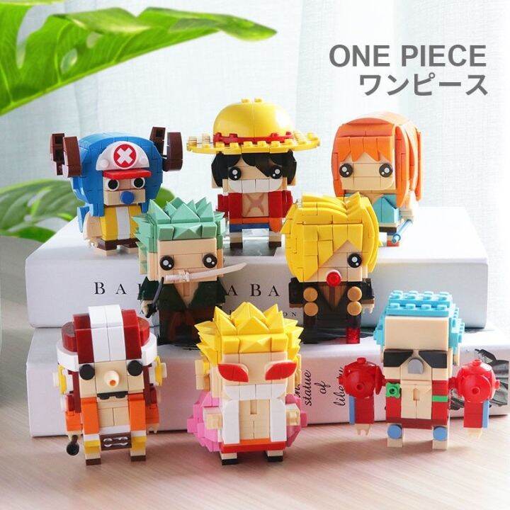 Bộ đồ chơi lắp ráp xếp hình Lego 3D mini One Piece  Xếp hình nhân vật hoạt  hình Luffy Chopper Zoro Sanji Nami  Lazadavn