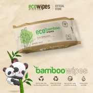 Khăn giấy ướt vải tre EcoBamboo Wipes chiết xuất lô hội - 80 Tờ gói