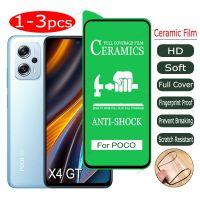 1-3PCS For POCO X4 X3 NFC F3 F4 GT Ceramic Soft Film Full Cover Screen Protector For POCO M5S M5 C40 F2 M3 M4 X3 X4 X5 F5 Pro 5G Vinyl Flooring