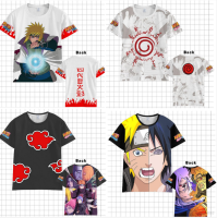 Naruto Anime Tshirt Short Sleeve Top Unisex Sasuke Kakashi Cosplay Tee Fashion Casual 3D Shirt Plus Size