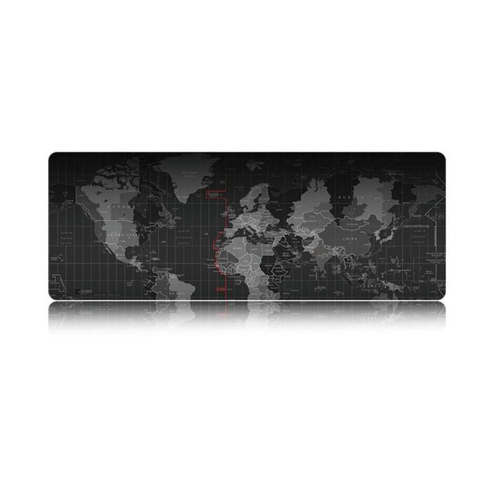 Extra Large Pad World Map Gaming Mousepad Anti Slip Natural Rubber Mouse Mat Wlocking Edge